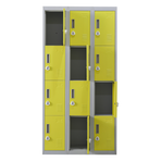 12-Door Locker for Office Gym Shed School Home Storage - 3-Digit Combination Lock