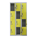 12-Door Locker for Office Gym Shed School Home Storage - 4-Digit Combination Lock
