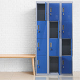 12-Door Locker for Office Gym Shed School Home Storage - Padlock-operated - Extra Image