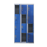 12-Door Locker for Office Gym Shed School Home Storage - Padlock-operated
