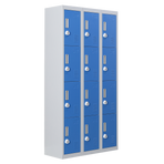 12-Door Locker for Office Gym Shed School Home Storage - 3-Digit Combination Lock