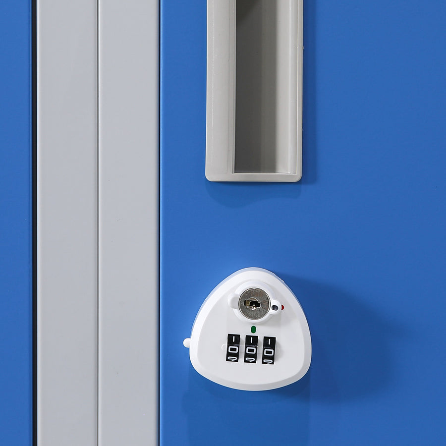 12-Door Locker for Office Gym Shed School Home Storage - 3-Digit Combination Lock