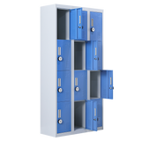 12-Door Locker for Office Gym Shed School Home Storage - 4-Digit Combination Lock