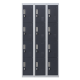 12-Door Locker for Office Gym Shed School Home Storage - Padlock-operated - Extra Image