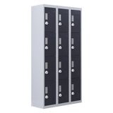12-Door Locker for Office Gym Shed School Home Storage - 3-Digit Combination Lock