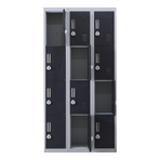12-Door Locker for Office Gym Shed School Home Storage - 3-Digit Combination Lock