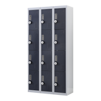 12-Door Locker for Office Gym Shed School Home Storage - 4-Digit Combination Lock