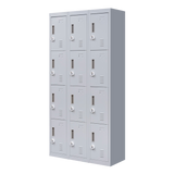 12-Door Locker for Office Gym Shed School Home Storage - 3-Digit Combination Lock