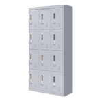 12-Door Locker for Office Gym Shed School Home Storage - 3-Digit Combination Lock