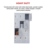 12-Door Locker for Office Gym Shed School Home Storage - 3-Digit Combination Lock - Extra Image