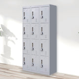12-Door Locker for Office Gym Shed School Home Storage - 4-Digit Combination Lock - Extra Image