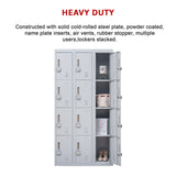 12-Door Locker for Office Gym Shed School Home Storage - 4-Digit Combination Lock - Extra Image