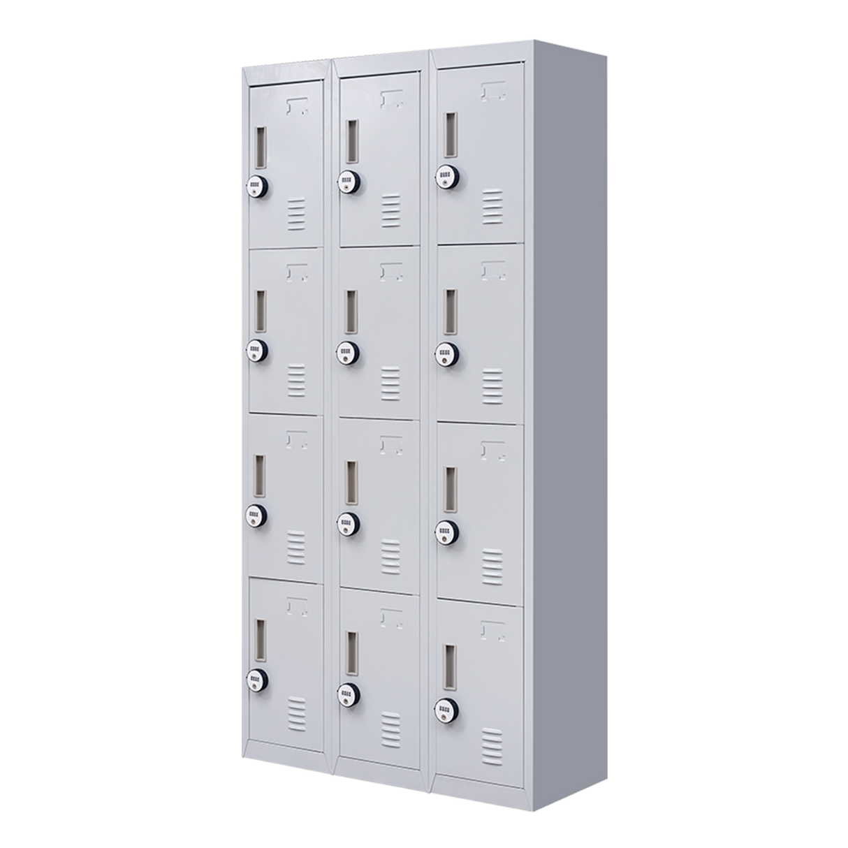 12-Door Locker for Office Gym Shed School Home Storage - 4-Digit Combination Lock