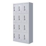 12-Door Locker for Office Gym Shed School Home Storage - 4-Digit Combination Lock