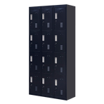 12-Door Locker for Office Gym Shed School Home Storage - Standard Lock with Keys