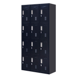 12-Door Locker for Office Gym Shed School Home Storage - Padlock-operated