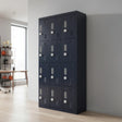 12-Door Locker for Office Gym Shed School Home Storage - 3-Digit Combination Lock