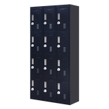 12-Door Locker for Office Gym Shed School Home Storage - 3-Digit Combination Lock