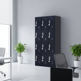 12-Door Locker for Office Gym Shed School Home Storage - 4-Digit Combination Lock - Extra Image