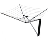 Wall Mounted 5 Arm 26m Clothes Airer Folding Concertina Cloth Dryer Washing Line - Top-Down View