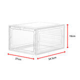 Sneaker Display Case Shoe Storage Organizer Box Stackable Plastic Clear Magnetic - Extra Image