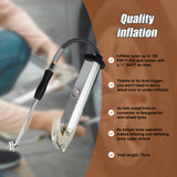 Professional Tyre Inflator with Gauge Air Line Pressure Tester Tyre Pump - Side View