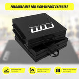 Folding Black Exercise Mat &ndash; Gymnastics, Martial Arts, Yoga, Karate & Judo Training - Extra Image