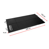 Folding Black Exercise Mat &ndash; Gymnastics, Martial Arts, Yoga, Karate & Judo Training