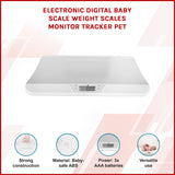 Electronic Digital Baby Scale Weight Scales Monitor Tracker Pet - Low Angle
