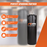 37kg Boxing Punching Bag Filled Heavy Duty - Close-Up Angle