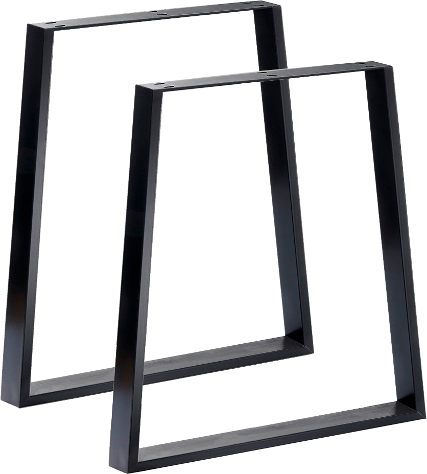 Trapezium Shaped Table Bench Desk Legs Retro Industrial Design Fully Welded