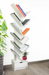 Tree Bookshelf Bookcase Book Organizer 12-Tier Multipurpose Shelf Display Racks