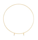 3M Gold Wedding Hoop Round Circle Arch Backdrop Flower Display Stand Frame Background
