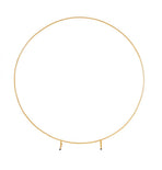 3M Gold Wedding Hoop Round Circle Arch Backdrop Flower Display Stand Frame Background