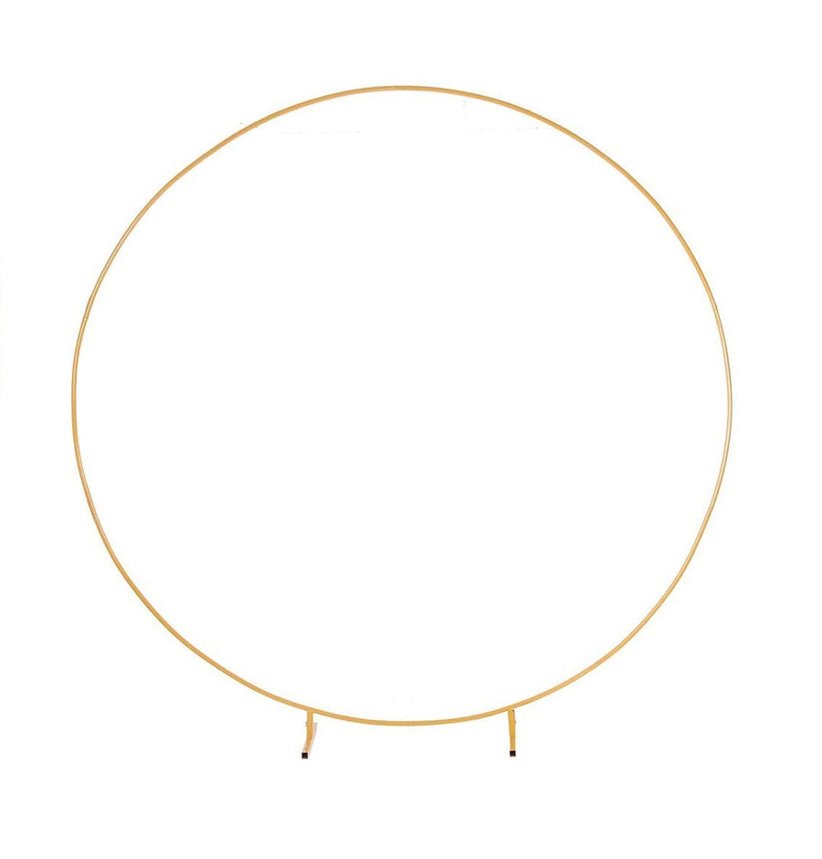 3M Gold Wedding Hoop Round Circle Arch Backdrop Flower Display Stand Frame Background