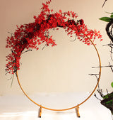 3M Gold Wedding Hoop Round Circle Arch Backdrop Flower Display Stand Frame Background - 45-Degree Angle