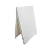 Double Side Sidewalk A-frame Sign Sandwich Board holds Graphic Plastic Panels - Top-Down View