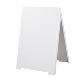 Double Side Sidewalk A-frame Sign Sandwich Board holds Graphic Plastic Panels - Rear View