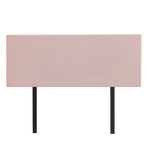 Linen Fabric Double Bed Deluxe Headboard Bedhead - Pale Pink