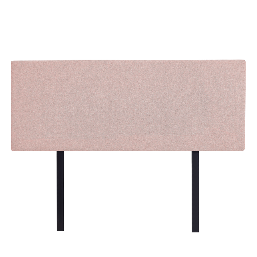 Linen Fabric Double Bed Deluxe Headboard Bedhead - Pale Pink