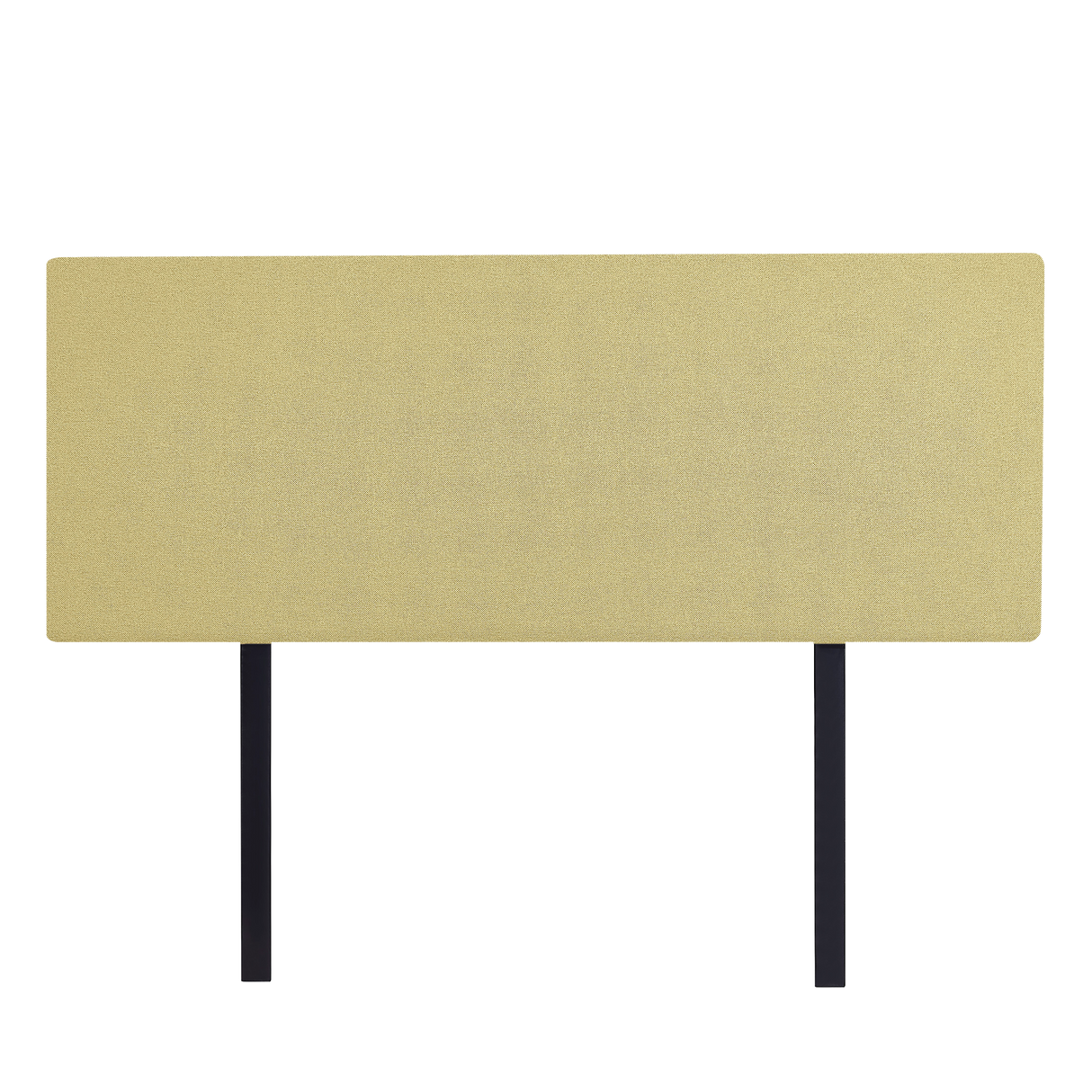 Linen Fabric Double Bed Deluxe Headboard Bedhead - Sulfur Yellow