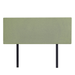 Linen Fabric Double Bed Deluxe Headboard Bedhead - Olive Green