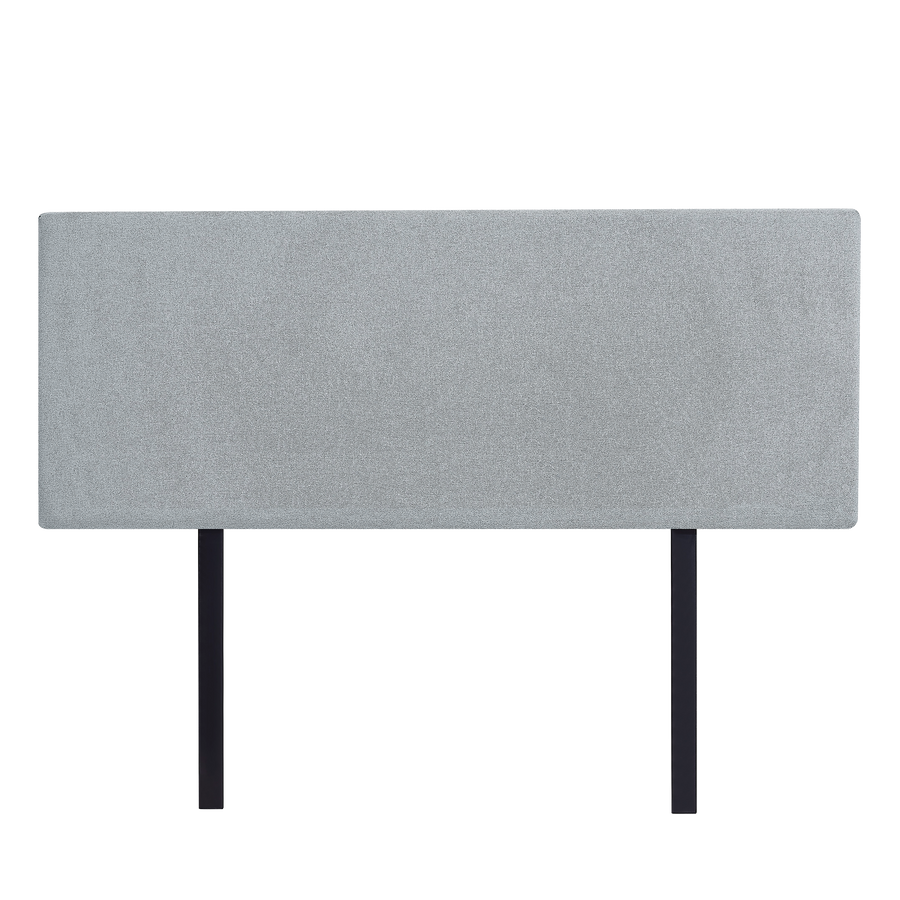 Linen Fabric Double Bed Deluxe Headboard Bedhead - Stone Grey