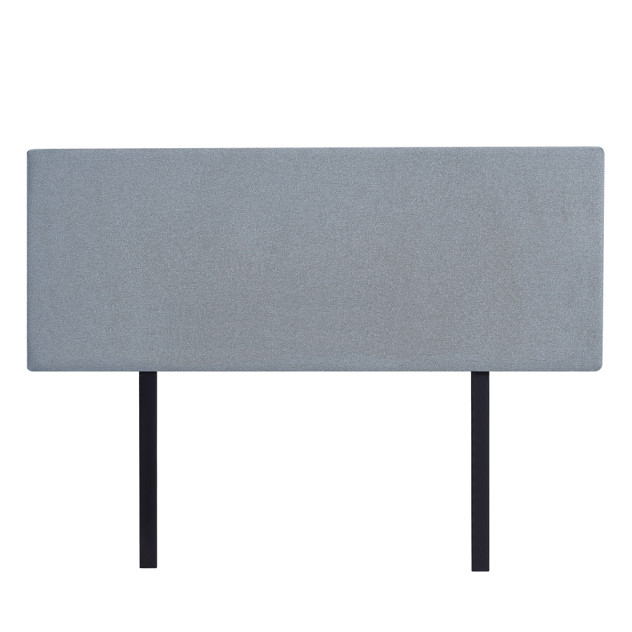 Linen Fabric Double Bed Deluxe Headboard Bedhead - Berlin Blue