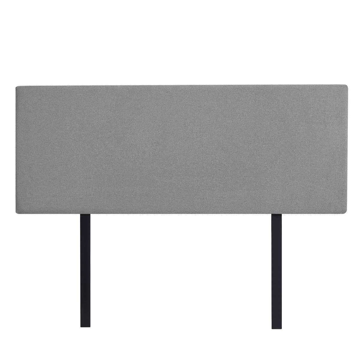 Linen Fabric Double Bed Deluxe Headboard Bedhead - Night Ash