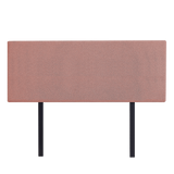 Linen Fabric Queen Bed Deluxe Headboard Bedhead - Pearl Copper Brown
