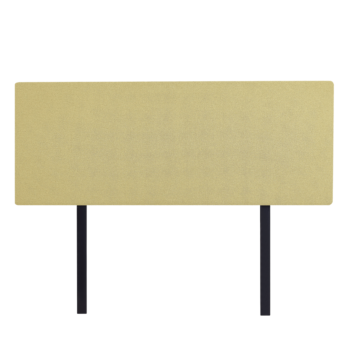Linen Fabric Queen Bed Deluxe Headboard Bedhead - Sulfur Yellow
