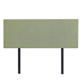 Linen Fabric Queen Bed Deluxe Headboard Bedhead - Olive Green