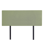 Linen Fabric Queen Bed Deluxe Headboard Bedhead - Olive Green