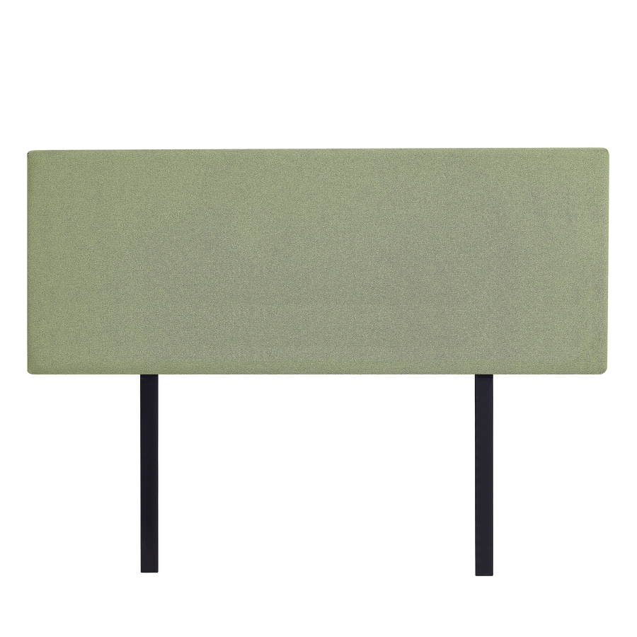 Linen Fabric Queen Bed Deluxe Headboard Bedhead - Olive Green